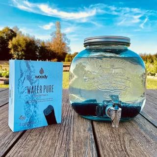 Binchotan water treatment